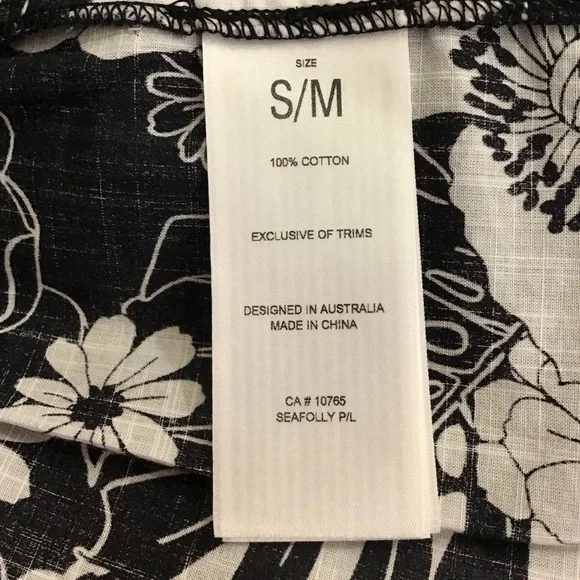 Seafolly Australia Summer Of Love Long Sleeve Cover-Up Dress Size S/M - Picture 13 of 13